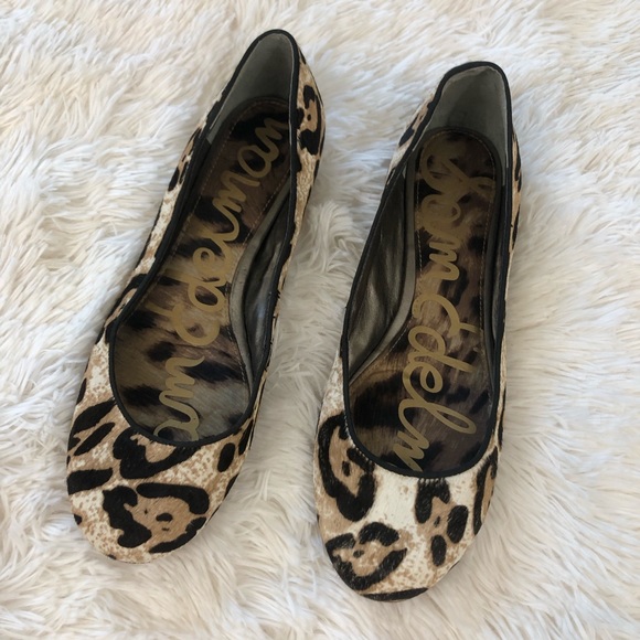 sam edelman flats animal print